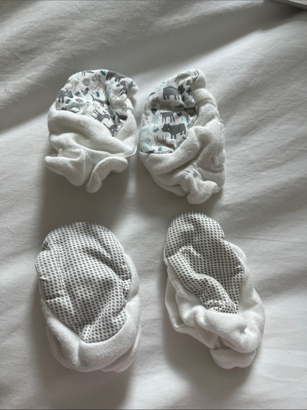 2 pack botties Baby Set Gray Accessories
